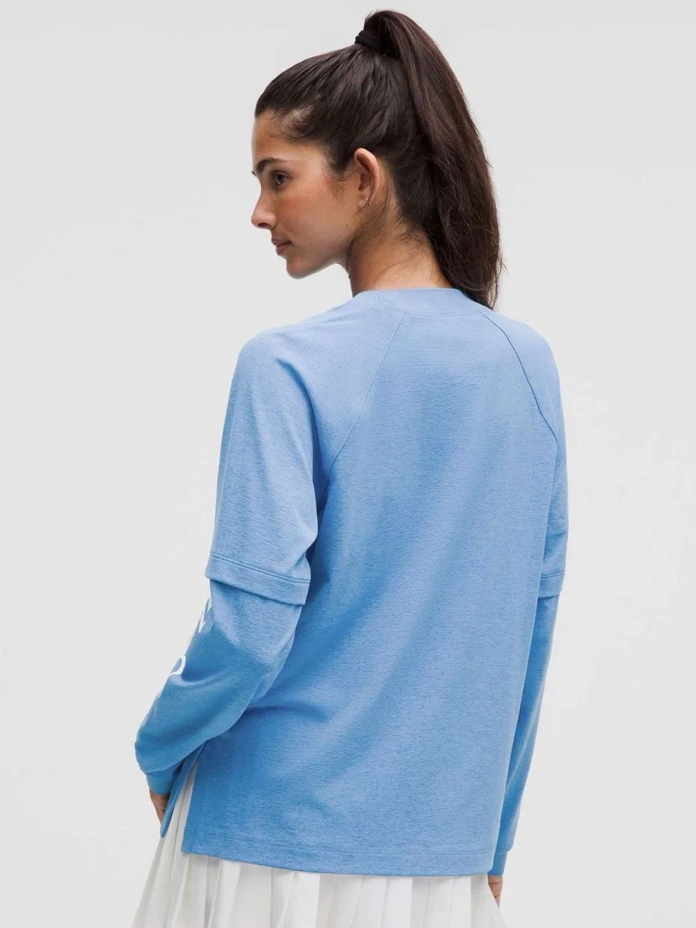 lululemon athletica Sky Blue Long-Sleeve Logo Sweatshirt - Picture 2 of 7